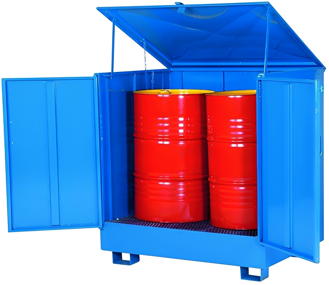 Bac de rétention fermé en acier